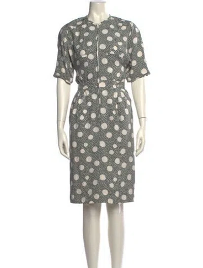 Pre-owned Valentino Vintage Knee-length Dress In Green