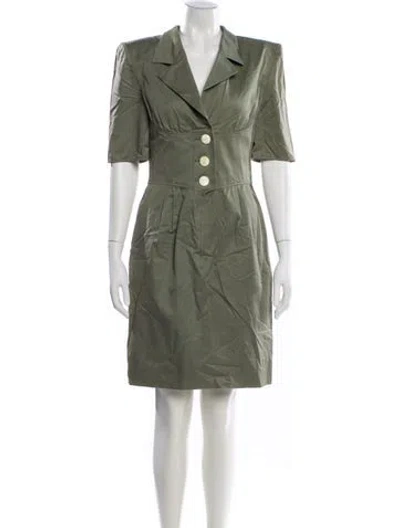Pre-owned Valentino Vintage Knee-length Dress In Green