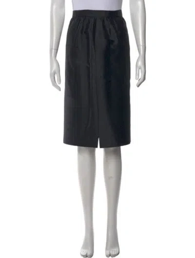 Pre-owned Valentino Vintage Knee-length Skirt In Black
