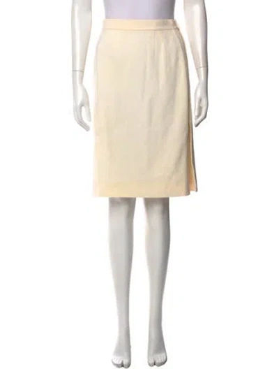 Pre-owned Valentino Vintage Knee-length Skirt In Neutral
