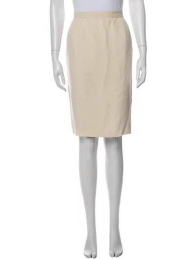Pre-owned Valentino Vintage Knee-length Skirt In Neutral