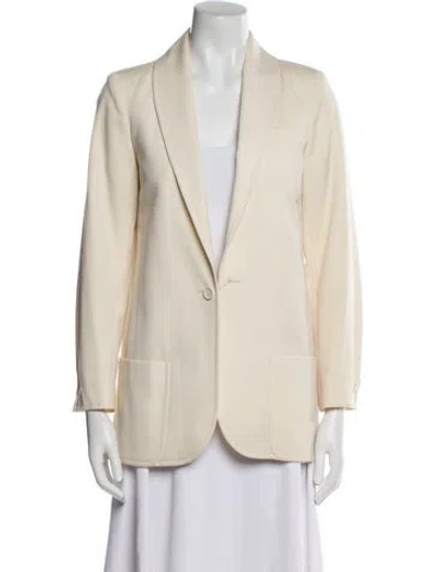 Pre-owned Valentino Vintage Late 1970's - Early 1980's Blazer In Neutral