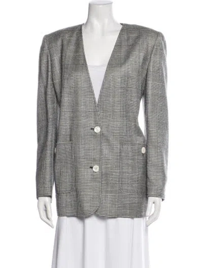 Pre-owned Valentino Vintage Late 1980's - Early 1990's Blazer In Black