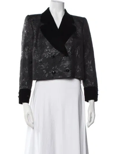 Pre-owned Valentino Vintage Late 1980's - Early 1990's Blazer In Blue