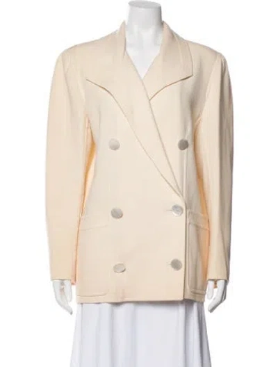 Pre-owned Valentino Vintage Late 1980's - Early 1990's Blazer In Neutral