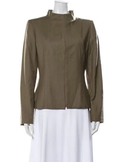 Pre-owned Valentino Vintage Late 1980's - Early 1990's Jacket In Green