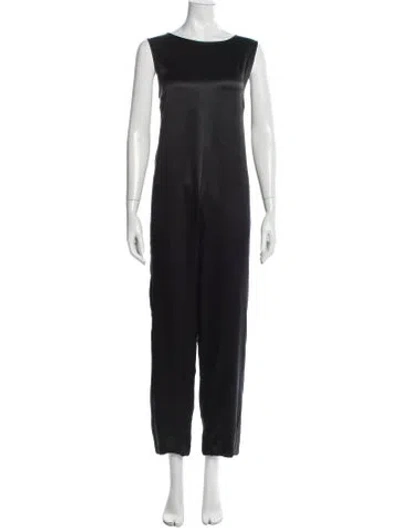 Pre-owned Valentino Vintage Late 1980's - Early 1990's Jumpsuit In Black
