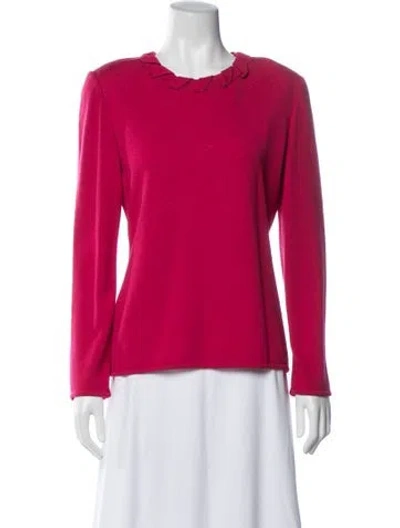 Pre-owned Valentino Vintage Late 1980's - Early 1990's Sweater In Red
