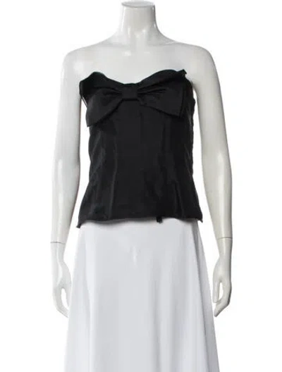 Pre-owned Valentino Vintage Late 1980's - Early 1990's Top In Black