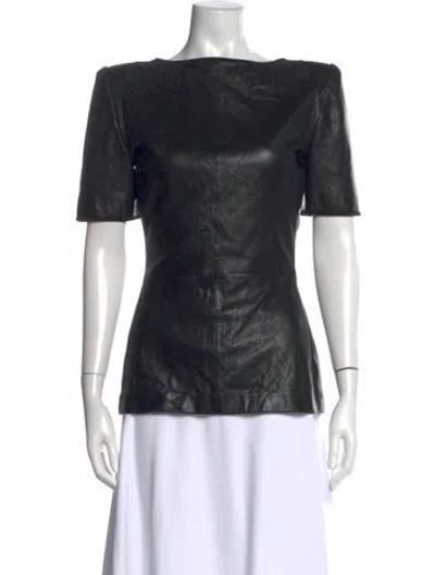 Pre-owned Valentino Vintage Late 1980's - Early 1990's Top In Black