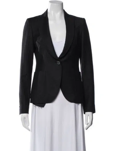 Pre-owned Valentino Vintage Late 1990's - Early 2000's Blazer In Black