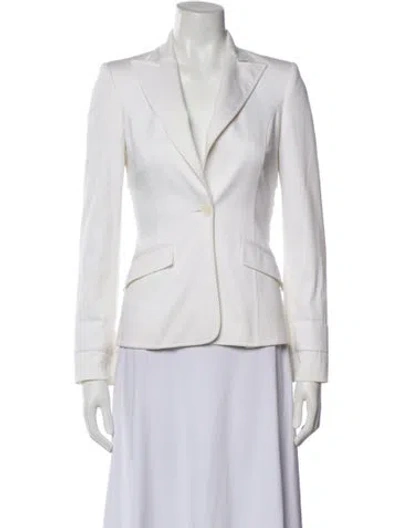 Pre-owned Valentino Vintage Late 1990's - Early 2000's Blazer In White
