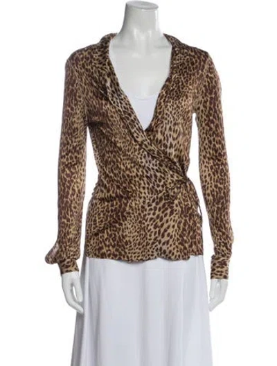 Pre-owned Valentino Vintage Late 1990's - Early 2000's Blouse In Neutrals