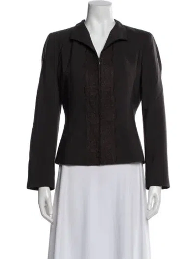 Pre-owned Valentino Vintage Late 1990's - Early 2000's Evening Jacket In Brown