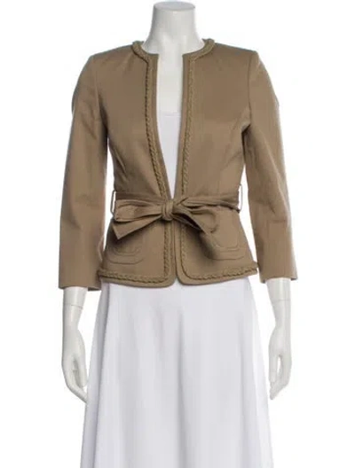 Pre-owned Valentino Vintage Late 1990's - Early 2000's Jacket In Neutral