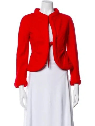 Pre-owned Valentino Vintage Late 1990's - Early 2000's Jacket In Red