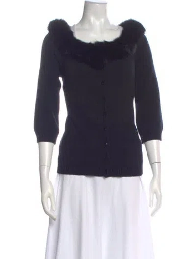 Pre-owned Valentino Vintage Late 1990's - Early 2000's Sweater In Black