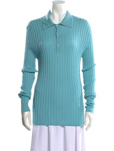 Pre-owned Valentino Vintage Late 1990's - Early 2000's Sweater In Blue