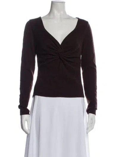 Pre-owned Valentino Vintage Late 1990's - Early 2000's Sweater In Brown