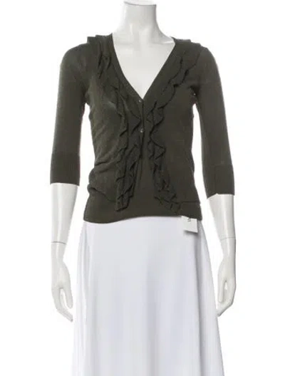 Pre-owned Valentino Vintage Late 1990's - Early 2000's Sweater In Green