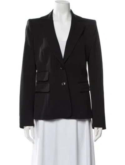 Pre-owned Valentino Vintage Late 2000's - Early 2010's Blazer In Black