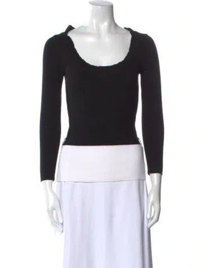 Pre-owned Valentino Vintage Late 2000's - Early 2010's Sweater In Black
