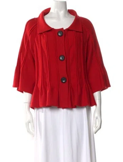 Pre-owned Valentino Vintage Late 2000's - Early 2010's Sweater In Red