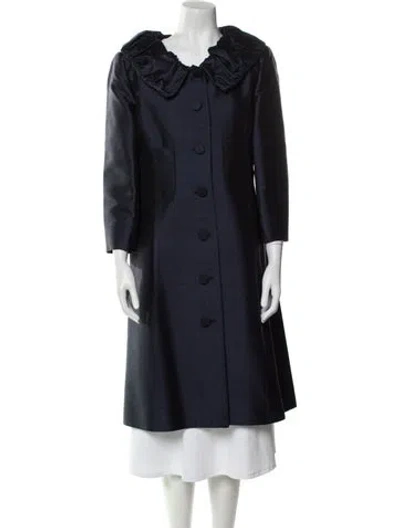 Pre-owned Valentino Vintage Late 2000's - Early 2010's Trench Coat In Purple