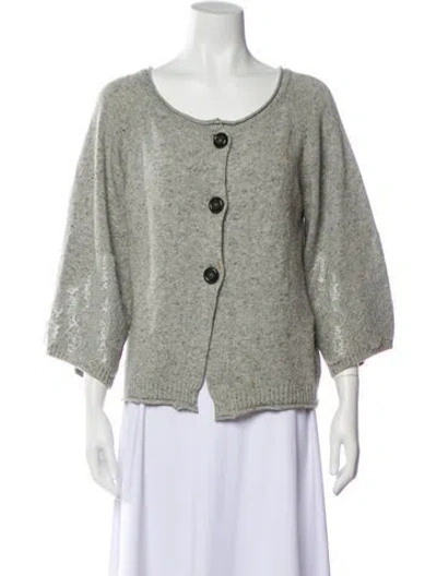 Pre-owned Valentino Vintage Merino Wool Top In Gray