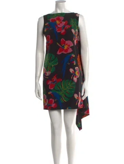 Pre-owned Valentino Vintage Mini Dress In Black