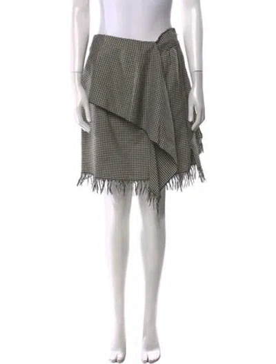 Pre-owned Valentino Vintage Mini Skirt In Black