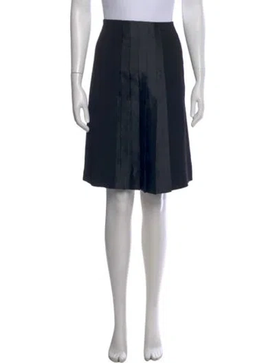 Pre-owned Valentino Vintage Mini Skirt In Black