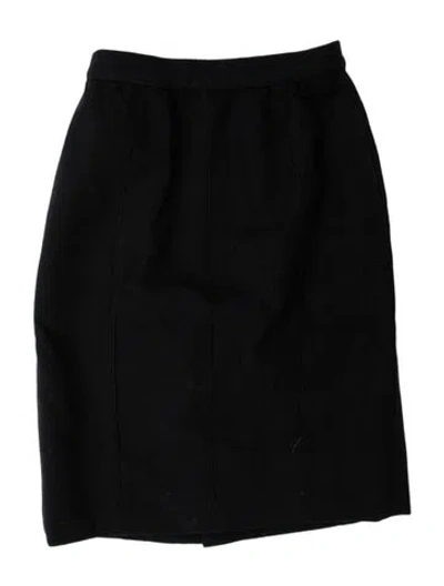 Pre-owned Valentino Vintage Mini Skirt In Black