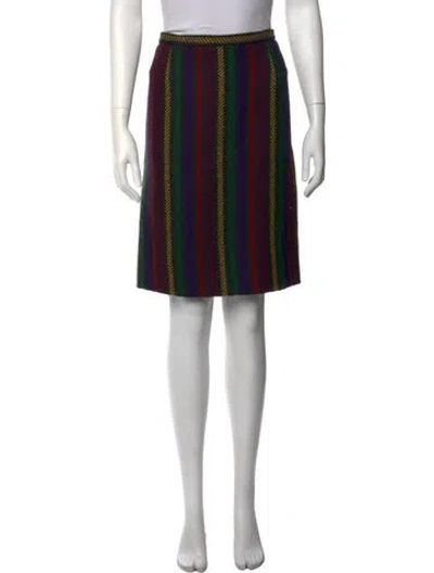 Pre-owned Valentino Vintage Mini Skirt In Black