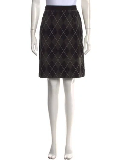Pre-owned Valentino Vintage Mini Skirt In Black
