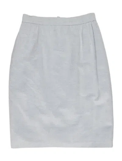 Pre-owned Valentino Vintage Mini Skirt In Blue