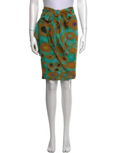 Pre-owned Valentino Vintage Mini Skirt In Blue