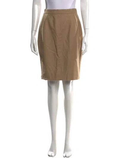 Pre-owned Valentino Vintage Mini Skirt In Neutral