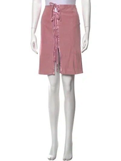 Pre-owned Valentino Vintage Mini Skirt In Pink