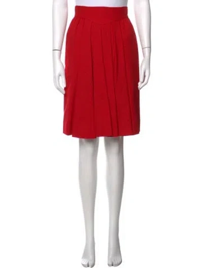 Pre-owned Valentino Vintage Mini Skirt In Red