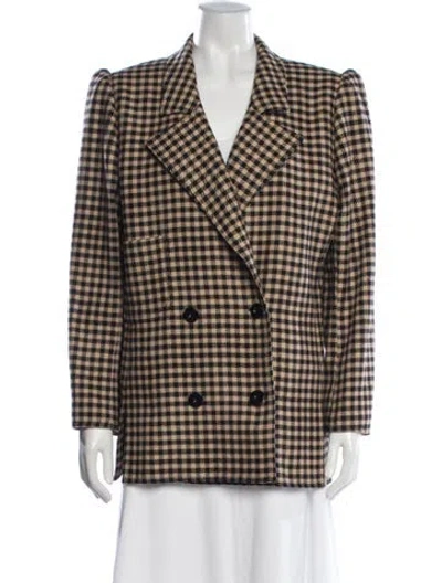 Pre-owned Valentino Vintage Miss V Blazer In Neutrals
