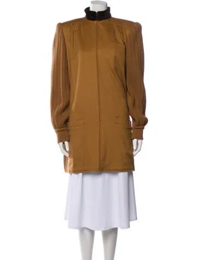 Pre-owned Valentino Vintage Parka In Brown