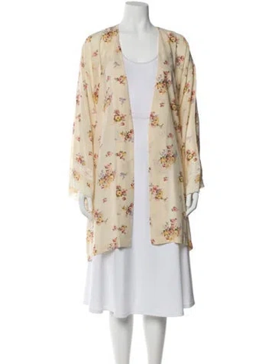 Pre-owned Valentino Vintage Silk Sweater In Neutral