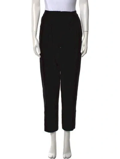 Pre-owned Valentino Vintage Straight Leg Pants In Black