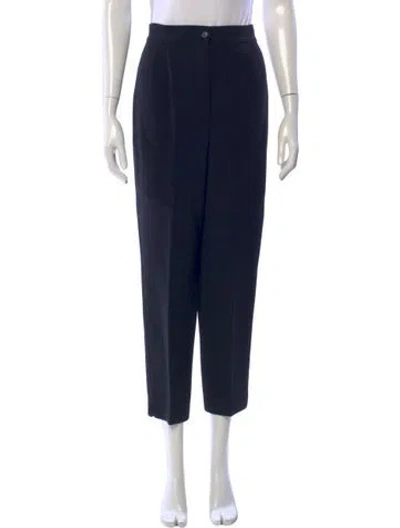 Pre-owned Valentino Vintage Straight Leg Pants In Black