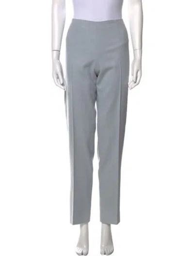 Pre-owned Valentino Vintage Straight Leg Pants In Blue