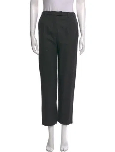 Pre-owned Valentino Vintage Straight Leg Pants In Gray