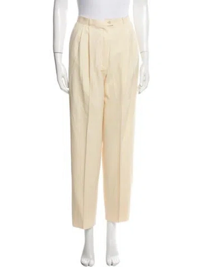 Pre-owned Valentino Vintage Straight Leg Pants In Neutral