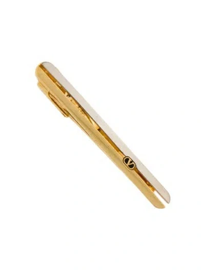 Pre-owned Valentino Garavani Vintage Two-tone Tie Clip In Multi
