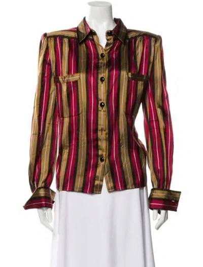 Pre-owned Valentino Vintage  Boutique Blouse In Multi